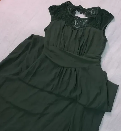 Vestido de Festa Longo Verde Escuro