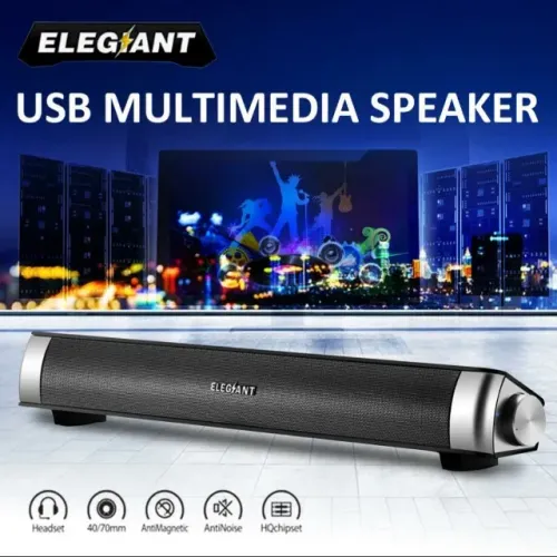Elegiant USB multimídia Speaker Soundbar
