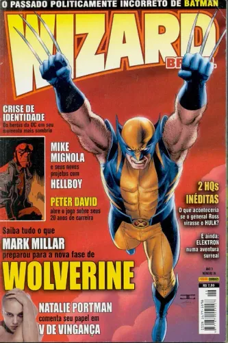 Wizard Brasil Nº 26 - Reportagens E Quadrinhos - 84 Pgs.
