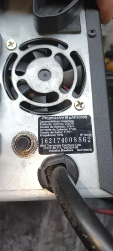 Estabilizador Sms Progressive Iii 2000va Cor Preto semi novo 