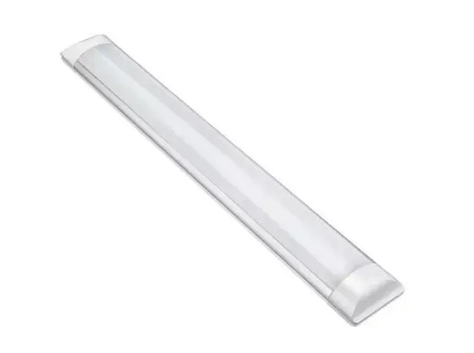 Kit com 10 Luminárias Tubular De Sobrepor Led Slim 40w Branco Frio 120cm