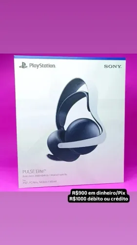 Fone de Ouvido Gamer Playstation Pulse Elite o mais top da Sony ps5