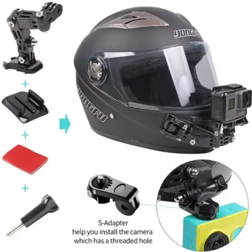 Kit de Capacete para GoPro, Camera de Ação 24 peças