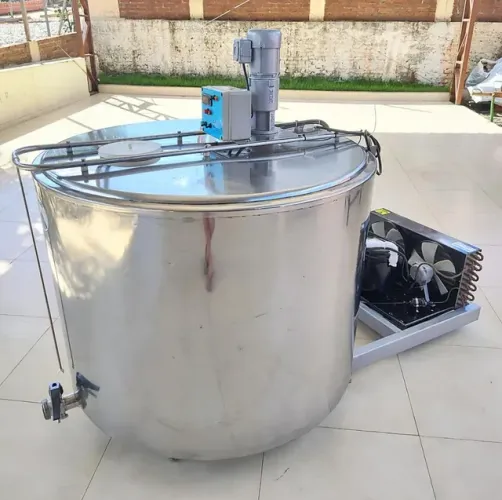 Tanque Litros Maturação Açaí 500 Caldas de Sorvetes Gelatos Tina Resfriamento Leite
