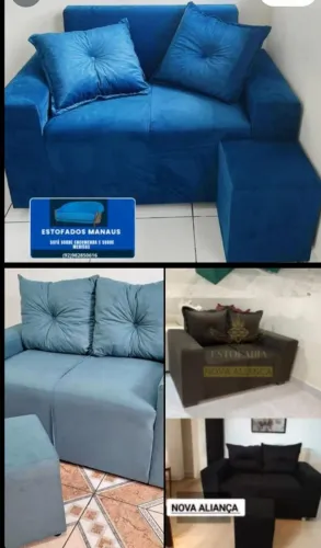 Sofá e Puff - Estofados Manaus
