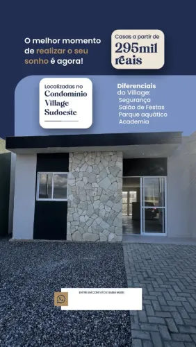 Casa em Condomínio fechado com 3 quartos