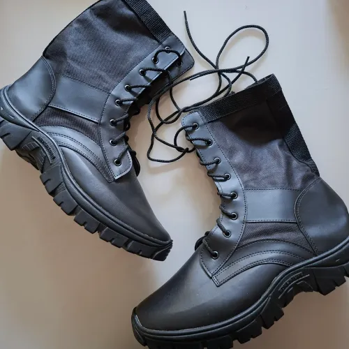 Coturno Bota NOVO Masculino Tático Zíper Exército Militar Tratorado