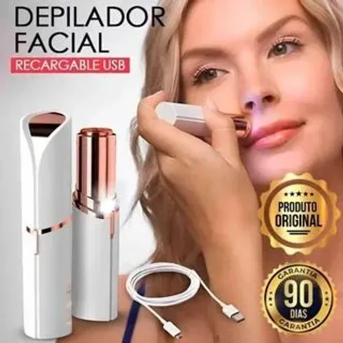 Depilador Facial Recarregável USB - Pele Lisa e Perfeita!