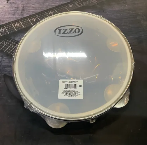 Pandeiro 10 polegadas branco izzo