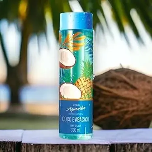 Body Splash Avon Aquavibe Coco e Abacaxi 300ml
