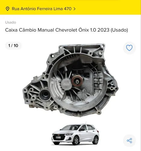 CAIXA CÂMBIO MANUAL CHEVROLET ONIX PLUS 2023 COM NF E GARANTIA 