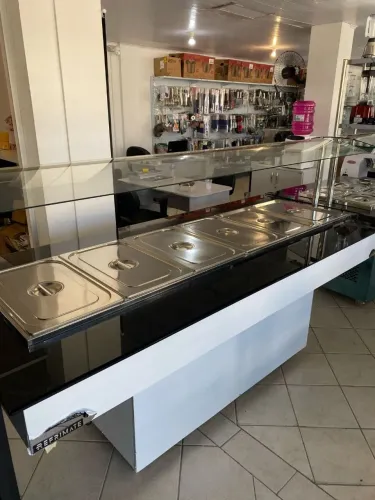 NZ. Buffet AQUECIDO 12 cubas+tampas inox REFRIMATE 