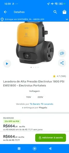 Lavadora de Alta pressão 