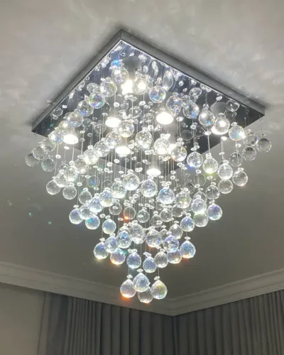 LUSTRE DE CRISTAL PARA SALA DE TV E STAR