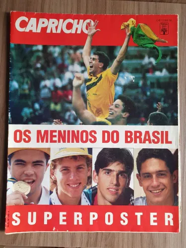 Revista Capricho olimpiadas 92 - Os Meninos do Brasil - Super Pôster volei