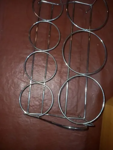 Suporte para garrafas em aço inox