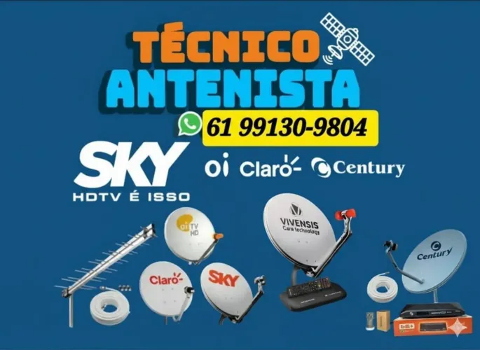 Antenista Em Geral, Instalação e Manutenção de Antenas de TV, e Receptor Alternativos