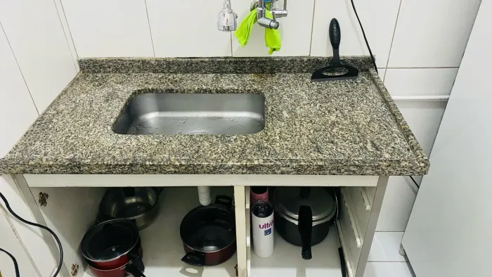 Pia com Cuba de cozinha em aço inox