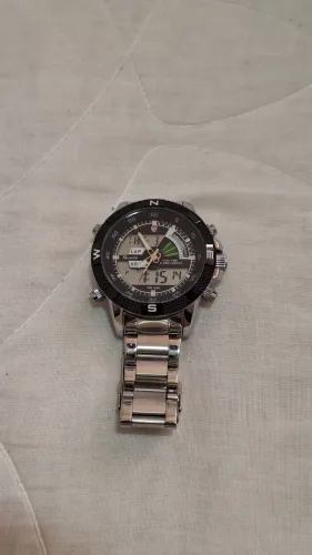 Shark 47mm Dual Time Digital e Analógico - Relógio Gringo