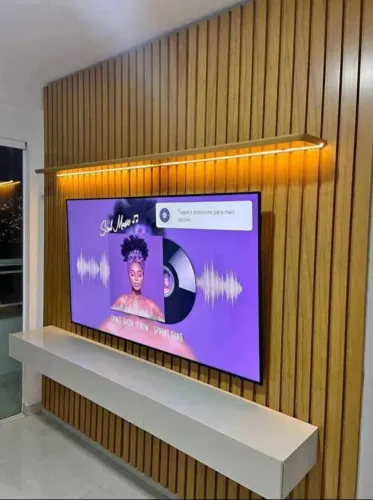 Painel Home Nobre Ripado 1, 85 tv 75