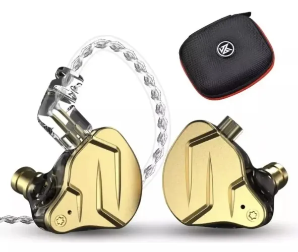 Fones de Ouvido In-Ear KZ ZSN Pro X - Dourado