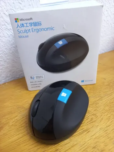 mouse microsoft ergonomic sculp preto