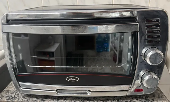 Forno Elétrico Oster Convection Chrome, 25L, 220V, Preto/Inox, 1300W, TSSTTVSKBT