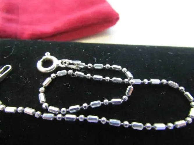 Pulseira em Prata de Lei com  19 cm