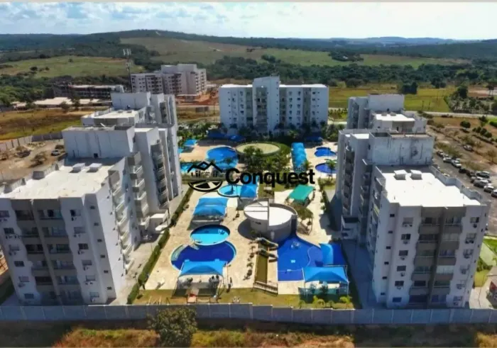 Lindo Apartamento 02 Quartos com suíte, Condomínio Lagoa Flat Service, Caldas Novas, Goiás