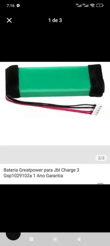 Bateria JBL charge 3 original
