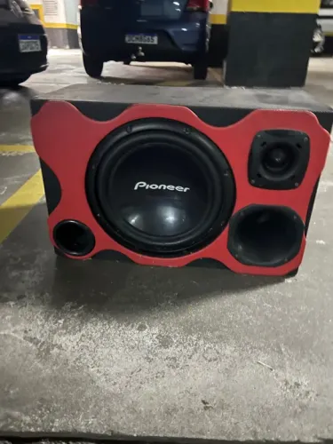 Caixa trio, com sub Pioneer Cara preta