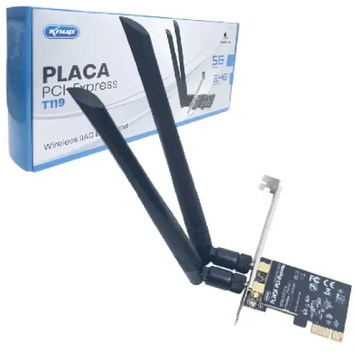 Placa De Rede Wifi Dual Band 2.4G 5G Pci-Express Ac1200