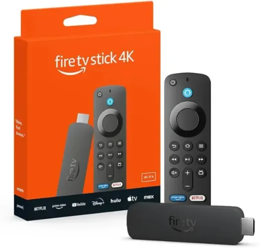 Amazon Fire Stick 4k Wi-fi 6 Com Alexa Por Voz Inteligente