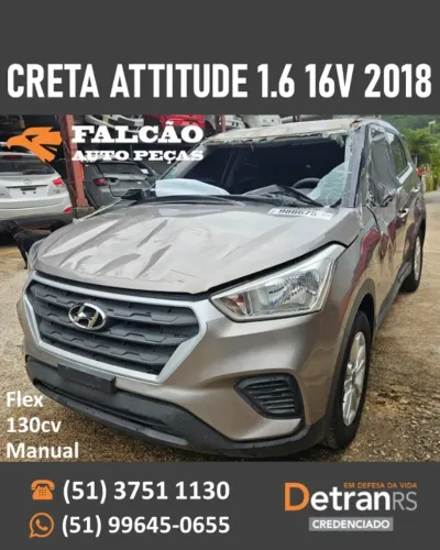 PEÇAS EM GERAL HYUNDAI CRETA ATTITUDE 1.6 16 V 2018
