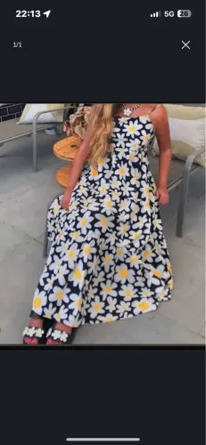 Vestido longo floral Muso farm P