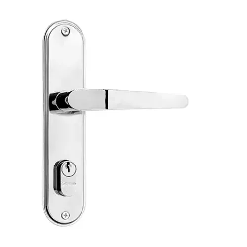 FECHADURA SILVANA EXTERNO ALAVANCA ESPELHADA CROMADA 1201/05SC