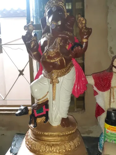 Estátua Ganesha em gesso - Decoração de alta qualidade