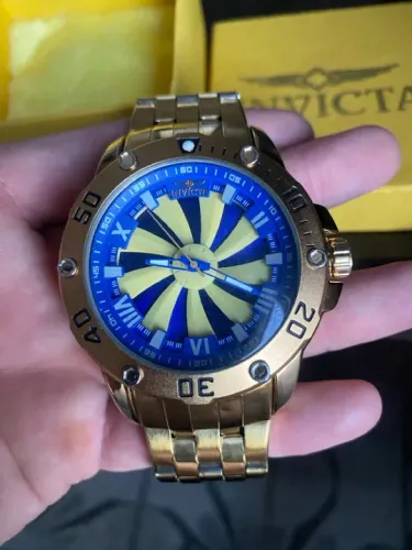 Relógio Invicta Masculino Dourado