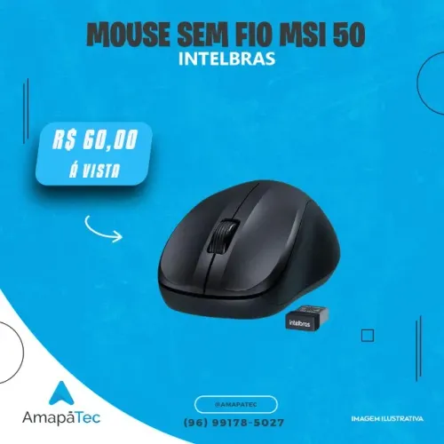 Mouse Sem Fio Intelbras Msi 50