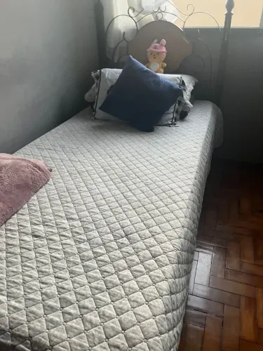 Cama de ferro rustica e cohão