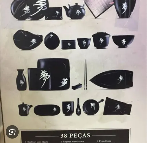 Jogo de jantar japonês 