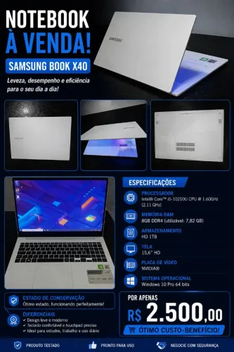 Notebook Samsung X40