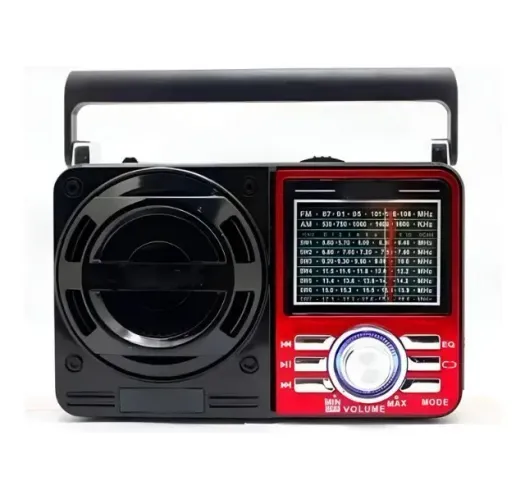 Rádio Portátil Retrô Am Fm Usb Bateria Pendrive Bluetooth
