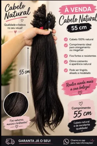 Cabelo humano 250g 55/60