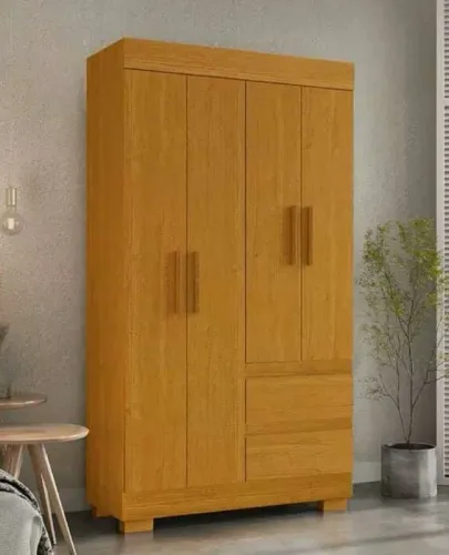 Guarda Roupa Maya 4 Portas com Pés (Novo)