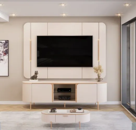 Rack + Painel Mônaco TV-65! Pronta Entrega!