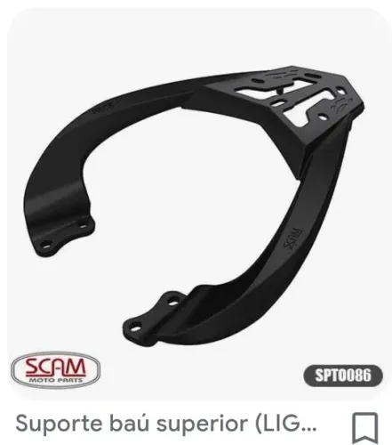 Suporte SCAM para baú - Moto fazer 150 ano 2014 em diante
