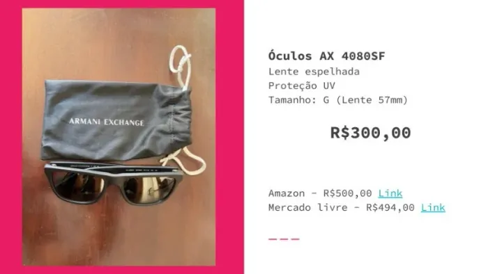 Óculos Armani 4080