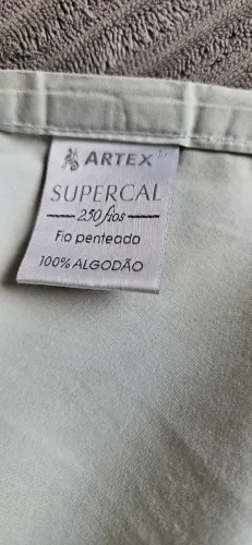 Lençol Avulso casal King Size Artex cor: Verde água