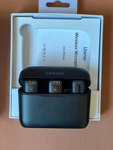 Microfone Sem Fio Ulanzi J12 Duplo Lapela USB-C - Usado 1x (Pra Sair Logo)